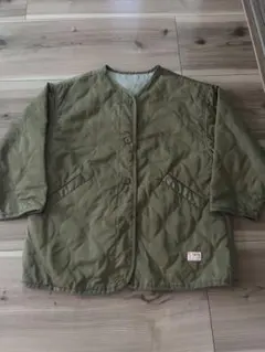 カーキ キルティングジャケット