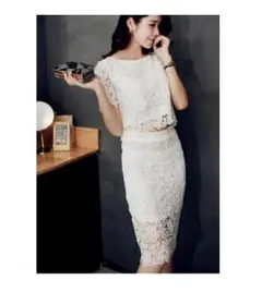 ☆セール☆おしゃれ 女子力アップ レース セットアップ ドレス