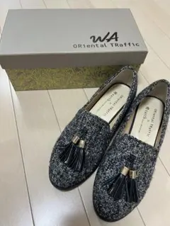 ORiental TRaffic モカシン earthコラボ グレー