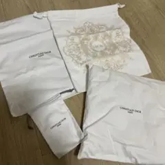 新品未使用品 CHRISTIAN DIOR 巾着3点セットとミニクッション