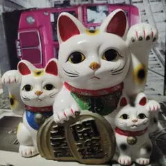 招き猫 貯金箱 大小2点セット 億万両 - メルカリ