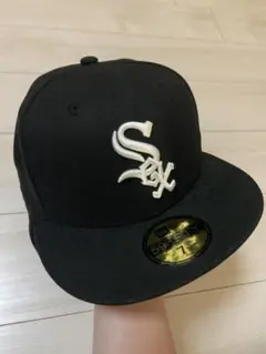 New Era 59FIFTY ブラックキャップ 7 1/4