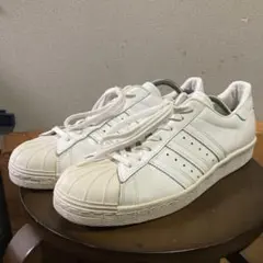 天然皮革✨新品✨ adidas スーパースター 24.0 白 黒金 スタンスミス