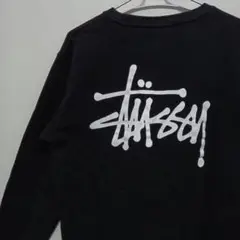 STUSSY ステューシー スウェット Ｌ デカロゴ ショーンフォント