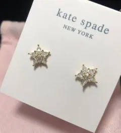 大人気kate spade 星形ピアス ゴールド