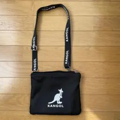 KANGOL ブラック ショルダーバッグ