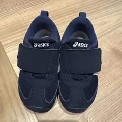 asics ネイビー スニーカー 16.0cm ベルクロ式