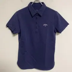 Callaway キャロウェイ レディース 綿ポリ ポロシャツ ネイビー L