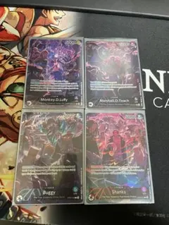 【ワンピースカードゲーム】英語版　2周年　ルフィ　シャンクス　ティーチ　バギー