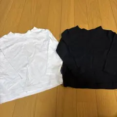 80cm白黒ロングTシャツ　　80cm長袖