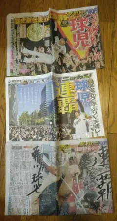 【阪神優勝】2025デイリー関西2026年デイリー 甲子園歴史館号外3紙セット