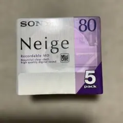 SONY Neige 録音用ミニディスク 80分 5枚パック