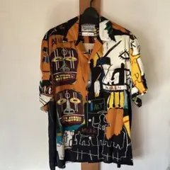 3657M【新品タグ付き・XL】ワコマリア☆総柄バスキア 半袖 ハワイアン 