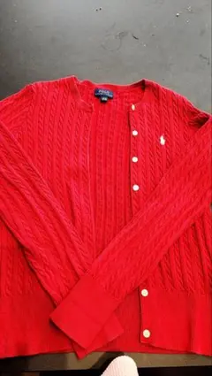 Polo Ralph Lauren 赤 カーディガン L112-128
