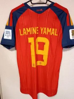 WC決勝 スペイン代表 ラミン・ヤマル ユニフォーム マッチデーマーキング付 WC決勝 スペイン代表 ラミン・ヤマル ユニフォーム マッチデー