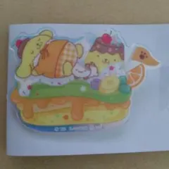 ポムポムプリン　アクリルブローチ
