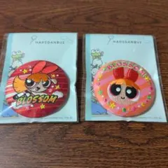 パワーパフガールズ 刺繍缶バッチ ブロッサムセット