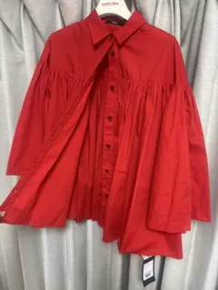 SORIN レッド ギャザー ブラウス | Mercari