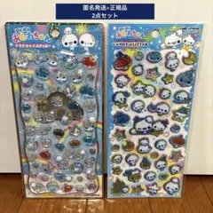 『正規品』ぷくぷくあわわちゃん プチドロップステッカー　キャンディグリッター