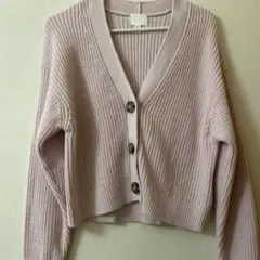 H&M 薄いピンク カーディガン Sサイズ