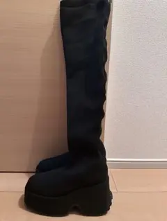 GRL ブラック ニーハイブーツ 23.0cm