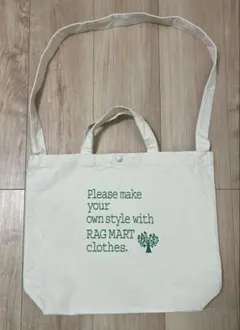 RAG MART トートバッグ アイボリー
