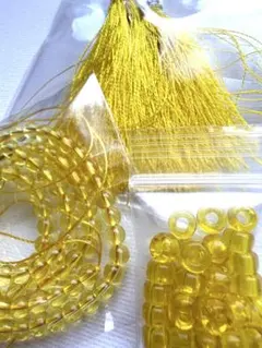 コ*ト様 在庫処分 ガラスビーズ イエロー