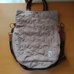 ROOTOTE　ルートート　スヌーピー刺繍キルティングトートバッグ