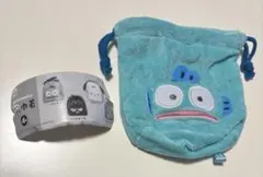 はぴだんぶい ふわふわフェイス巾着 ハンギョドン