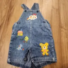 MIKI HOUSE デニムオーバーオール 90