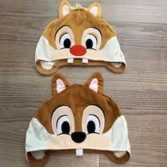 【Disney】　チップとデール 帽子　かぶりもの