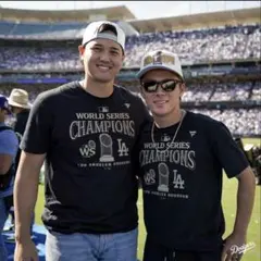 MLB公式 大谷翔平 山本由伸 佐々木朗希 ドジャース 2024連覇記念キャップ