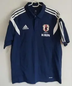 adidas サッカー日本代表 ポロシャツ JFA KIRIN 黒 L - メルカリ