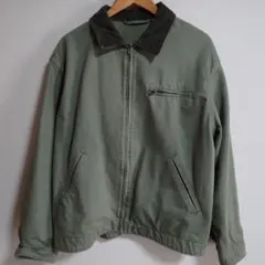 GU ウォッシュドコットンワークジャケット　オリーブ　XLサイズ