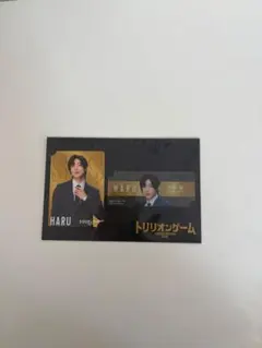 SnowMan 目黒蓮 トリリオンゲーム カード