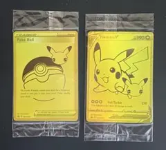 ポケモン 英語版25th ピカチュウプロモ　モンスターボール新品未開封２枚セット