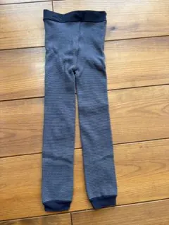 UNIQLO HEATTECH 裏起毛　ボーダーレギンス 130