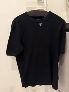 PRADA トライアングルロゴ Tシャツ ブラックのサムネイル