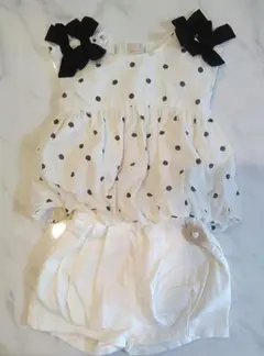 petit main ドット柄トップス 80美品
