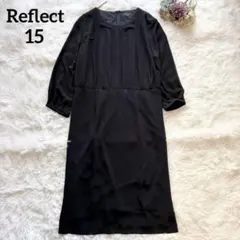 Reflect フォーマルワンピース セレモニー ネイビー 大きいサイズ 15