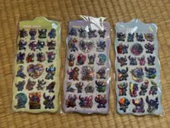 スティッチ　ディズニー　オーロラシール　ステッカー　三枚セット✨