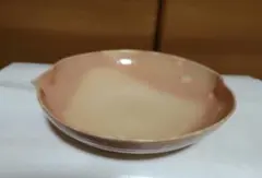 桃型 片口鉢 巧芸陶舗東哉 陶器 ピンクベージュ 盛り皿のサムネイル