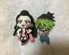 鬼滅の刃 ちまっ！きゃら6 堕姫 妓夫太郎 ガチャガチャ フィギュア