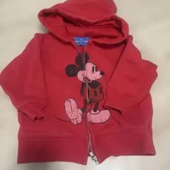 東京ディズニーリゾート ミッキー パーカー 赤
