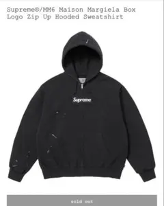 Supreme MM6 Box Logo Zip Up Hooded 黒M 新品のサムネイル