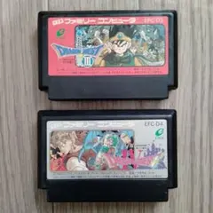 【希少】ドラゴンクエスト3 & 4 セット2本 ファミコンソフト エニックス