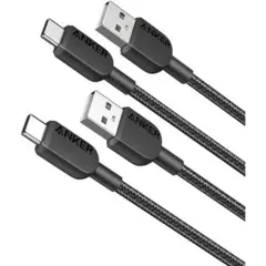 Anker USB-C & A ケーブル 0.9m 2本セットB81G5011