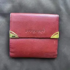 GIVENCHY 赤 レザー 二つ折り財布のサムネイル