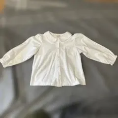 petit main 長袖シャツ 110 ホワイト