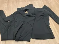 ヨガウェア 上下セット ブラック